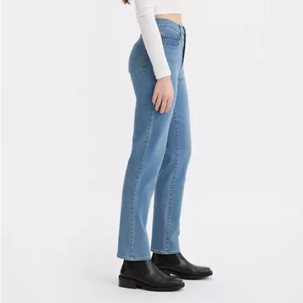 NWT 724 HIGH RISE SLIM STRAIGHT CROPPED WOMEN'S JEANS - Picture 4 of 5